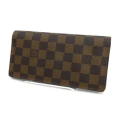 LOUIS VUITTON / ルイヴィトン ◆ポルトフォイユ ブラザ 二つ折り長財布 ダミエ エベヌ N60017 【財布/サイフ/ウォレット/wallet/コイン】 ブランド【中古】 