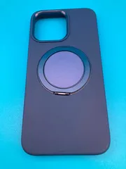 iPhone15 Pro Max ケース MagSafe対応 リングスタンド付き 耐衝撃 マット ネイビーパープル Gatatol