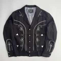 美品 60s H bar C ウエスタンジャケット 黒 レーヨン L 激レア USA製 極美品 60〜70s HbarC ウエスタンジャケットの通販 by