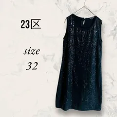 23区 ワンピース ノースリーブ ミニ XS スパンコール パーティードレスのサムネイル