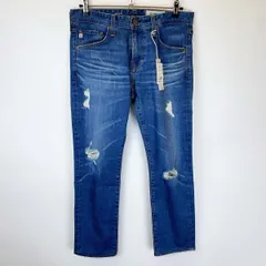 【未使用】AG-ED DENIM エイジド THE DYLAN デニムパンツ ストレッチ  31 ダメージ加工 ジーンズ メンズ エージー