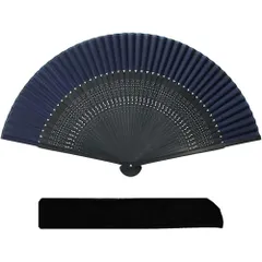 【新着商品】[恵千堂] 扇子 シルク 竹 シンプル 無地 丈夫 ケース 袋 付きメンズ 男女兼用 和装のサムネイル
