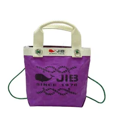 JIB(ジブ) ショルダーバッグ美品  - パープル×ダークブラウン×アイボリー 2way/ミニバッグ