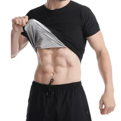 【特価商品】[PLEAVIT] サウナスーツ 半袖 メンズ 発汗 tシャツ インナー ランニング 洗濯可