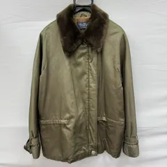 K【MaxMara】マックスマーラ 襟ファー ジャケット カーキ色のサムネイル