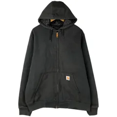 古着 カーハート Carhartt RAIN DEFENDER レインディフェンダー 中綿入り スウェットフルジップパーカー メンズM相当/eaa597161