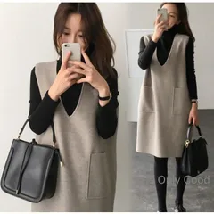 ジャンパースカート 50代 40代 60代 秋冬 ロング ワンピース マキシ丈スカート レディースサロペット オーバーオール ノースリーブ Ｖネッ