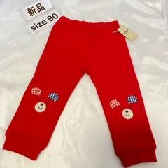 393ミキハウスmikihouse90size くまの膝当てスエットパンツ