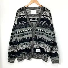 極美品 24AW WTAPS カーディガン ブルー　Lサイズ 中古・古着通販】WTAPS (ダブルタップス) PALMER SWEATER ACRYLIC