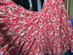 超広幅 日本 ヴィンテージ ベビードール ティアードスカート