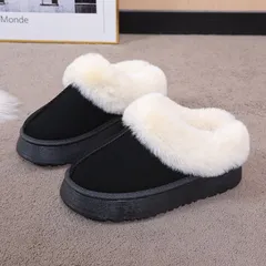 ムートンブーツ スノーブーツ ショートブーツ ウィンターブーツ スノーシューズ 防寒靴 厚底 裏起毛 もこもこ 撥水 防汚 防滑 保温 暖かい 未使用