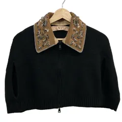 N゜21(ヌメロ ヴェントゥーノ) ポンチョ サイズ40 M レディース美品  - 黒×ライトブラウン