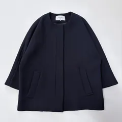 【SLOBE IENA/スローブイエナ】 ドルマンスリーブ ノーカラージャケット ネイビー 38 M