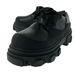 JEANASIS ジーナシス レースアップ 厚底シューズ sizeL/ブラック