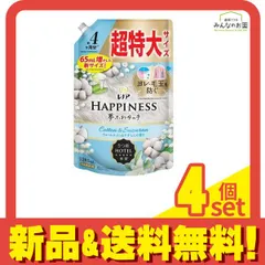 レノアハピネス 夢ふわタッチ ウォームコットン&すずらん 1285mL (超特大サイズ) 4個セット まとめ売り