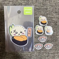 ちいかわ 寿司 ステッカー フレークシール ラッコ うに