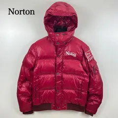 Norton 00s y2k style Shiny hoodie down jacket L ノートン 光沢 フード ダウンジャケット 平成 お兄系 バイカーのサムネイル
