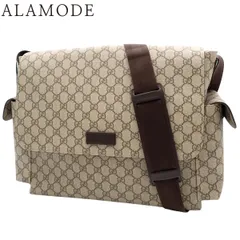 GUCCI(グッチ) GGスプリーム マザーズバッグ ショルダーバッグ 肩掛け 斜め掛け ベビーバッグ メッセンジャーバッグ GGスプリームキャンバス ベージュ ブラウン茶 ゴールド金具 211131 レディース 40802171745【中古】【アラモード】 GUCCI(グッチ) GGスプリーム マザーズバッグ ショルダーバッグ 肩掛け