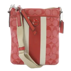 コーチ COACH シグネチャー ストライプ スウィングパック ショルダーバッグ ワンショルダー 斜め掛け レッド /YO4 ■GY11