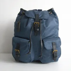【美品】FELISI 【15-56/DS リュック】 ブルーネイビー ナイロン× レザー バックパック フェリージ 25120440のサムネイル