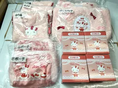 サンリオ ハローキティ 当たりくじ まとめセットトートバッグ 巾着 ポーチ 小物入れ 12/16