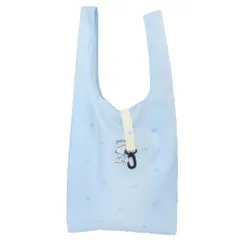 【メール便】スヌーピー ショッピングバッグ フック付きエコバッグ Ribbon mood ピーナッツ カミオジャパン お買い物かばん 折りたたみ キャラクター グッズ 