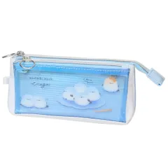 ずっとシマエナガ ペンポーチ サンカクマルチペンケース わらびもちエナガ カミオジャパン 筆箱 新学期準備文具 かわいい グッズ 