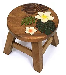 トモ・コーポレーション ハワイアン雑貨 インテリア 木製ラウンド スツール ラウンドスツール ルアナ 小物置き 腰掛 腰かけ 腰掛け