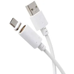 【新品・7営業日以内発送】エレコム ELECOM MPA-ACMA10WH マグネット 充電ケーブル USB－C USB－A 15W 着脱式コネクタ ブレーカー内蔵 1m ホワイト MPAACMA10WH【沖縄離島販売不可】