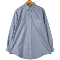 古着 80~90年代 ブルックスブラザーズ Brooks Brothers Est.1818 Makers and Merchants 長袖 ボタンダウンシャツ USA製/eaa599753