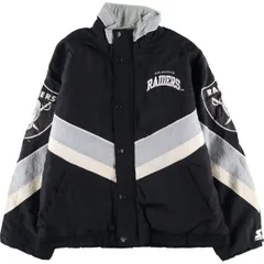 古着 90年代 スターター Starter NFL LOS ANGELS RAIDERS ロサンゼルスレイダーズ 中綿ジャケット パファージャケット/eaa598925のサムネイル