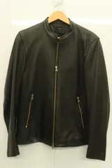 【中古】 STUDIOUS メンズシングルライダースジャケット 3 stラムレザー シングル ライダース ジャケット STUDIOUS 3 黒 ブラック レザー
