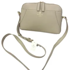 新品 定価25,000円◆LANVIN en BLEU ランバン レザー ショルダーバッグ 牛革 レディース