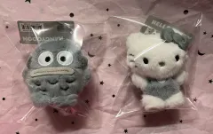 サンリオ ハンギョドン ハローキティ モノトーン ぬいぐるみ キーホルダー