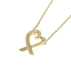 ティファニー TIFFANY&Co. パロマ・ピカソ ラビング ハート ペンダント ネックレス K18YG レディース S#139329