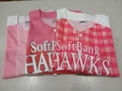 【3点セット】福岡ソフトバンクホークス タカガールデー ユニフォーム レディースLサイズ ピンク