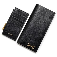 グッチ ホースビット付き ロング ウォレット 二つ折り長財布 カーフ