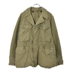 40年代 米軍実物 U.S.ARMY M-43 フィールドジャケット ヴィンテージ ミリタリー オリーブ(メンズ 36 R)中古 古着 X0341