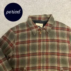 P2825 90s wool rich ボア　オンブレチェック　ウールジャケット