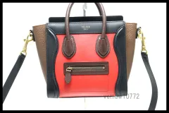 ■CELINE ラゲージ ナノショッパー レザー 2way ハンドバッグ セリーヌ■1120wg21185
