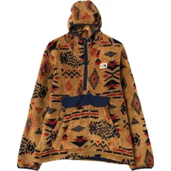 古着 ザノースフェイス THE NORTH FACE 総柄 ネイティブ柄 フリースプルオーバーパーカー アノラックパーカー メンズL相当/eaa558758