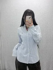 ポロラルフローレン ヴィンテージ ストライプ オックスフォード シャツ 100 C07563