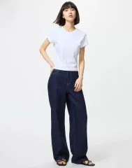 UNIQLO ワイドストレート インディゴデニム 28サイズ L