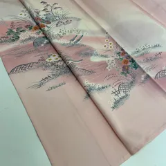 付下げ 単衣 友禅 金彩 上品な染め 紋無し 訪問着 正絹 着物 MK-2293