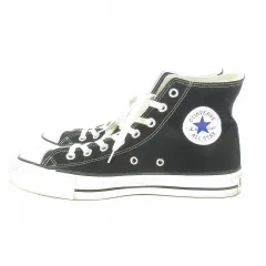 コンバース CONVERSE ALL STAR MADE IN JAPAN CANVAS AS J HI スニーカー ハイカット レースアップ 26.5cm 黒 ブラック /AO1 ■GY19