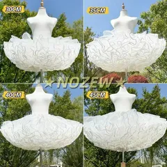 パニエ  超ボリューム ミニ丈 30/35/40/45cm 多層オーガンジー 華やか  ふわふわ チュチュ スカート ロリータ  コスプレ 発表会 ボリューム フリル撮影 ダンス衣装 ステージ衣装 イベント 仮装 ハロウィン  ホワイト962-3277