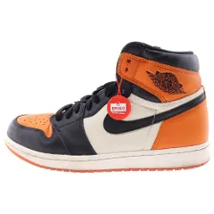 NIKE (ナイキ) AIR JORDAN 1 RETRO HIGH OG エアジョーダン 1 レトロ シャッタードバックボード ハイカットスニーカー US10/28cm 555088-005 オレンジ