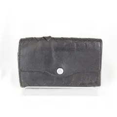 『USED』BOTTEGAVENETA【ボッテガヴェネタ】 イントレチャート 6連キーケース ブラック キーケース レザー メンズ シンプル ハイブランド