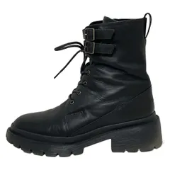 LANVIN en Bleu(ランバンオンブルー) ブーツ 23 レディース 黒 シューレース レザー