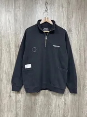 OLIVEDRAB オーバーサイズ プルオーバー ハーフジップ スウェット 黒 ■■ メンズ